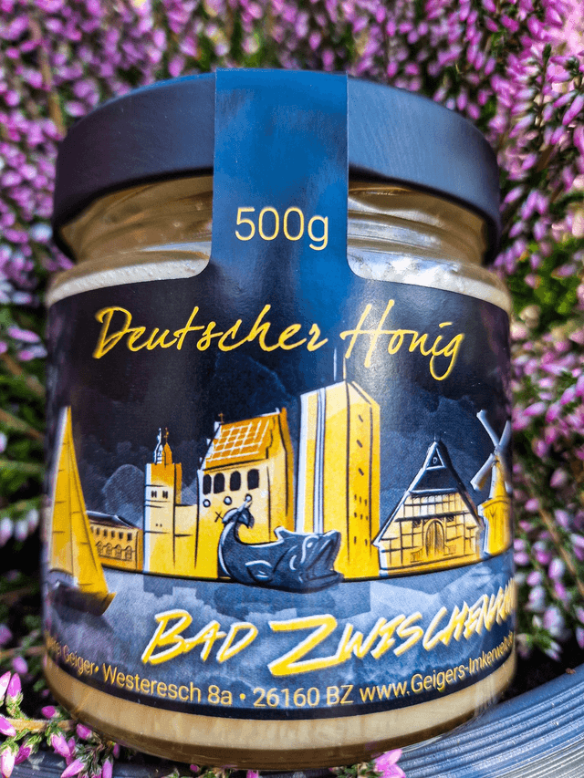 Rapshonig 500gr Nachtversion – 2025 Tracht-Standort: Rapsfelder Nordsee